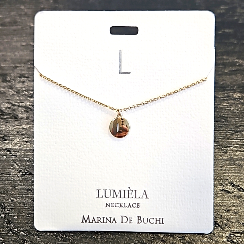 * L * Initial Name Chain Lumiela Necklace